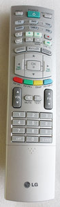 LG remote control - Afstandsbediening - xxPC1RR - xxLC2RR AKB30588002