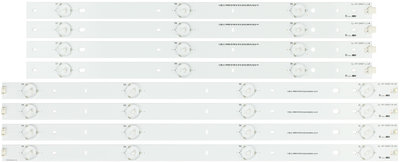 PHILIPS 47PFL3188 - LED STRIPS - 4X 7-LED - CL-47-D407-R-V4 CL-47-D407-L-V4 - PT470H1-DUJFFE - 996592001161 - LC470DUE-SFR1