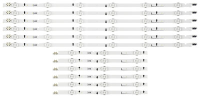 SAMSUNG UE48H6400 / UE48J5600- LED BARS - 6X 6 led + 6X 3LED - D4GE-480DCA480DCB-R3 - BN96-30453A - BN96-30454A - 2014SVS48F_3228_R03 - BN96-38891A - BN96-38892A