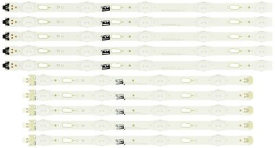 SAMSUNG UE40KU6100 - LED BARS - 5x 5 LED + 5x 4 LED -  BN96-34791A - BN96-34792A - V5DU-400DCA-R1 - V5DU-400DCB-R1